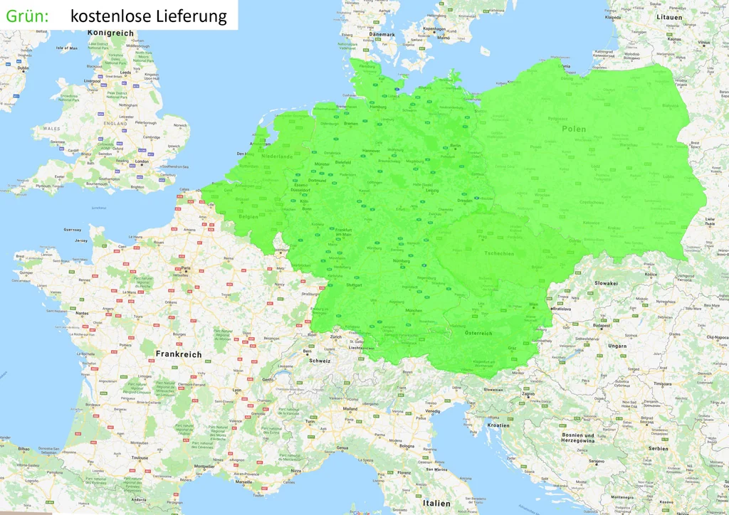 Mapa Europy - dostawa